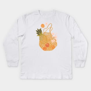 SUMMER BASKET Kids Long Sleeve T-Shirt